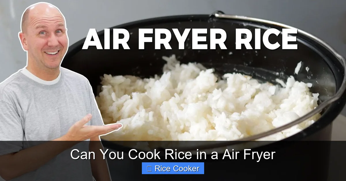 Can You Cook Rice in a Air Fryer
