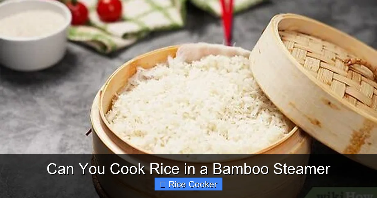 Can You Cook Rice in a Bamboo Steamer