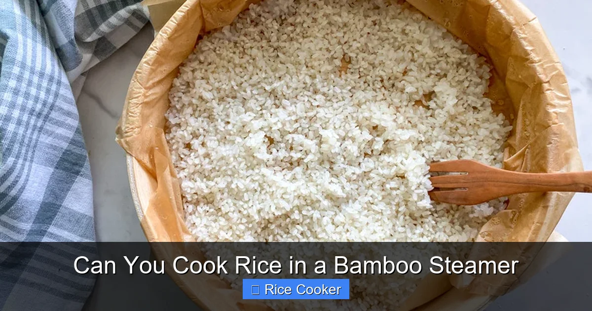 Can You Cook Rice in a Bamboo Steamer