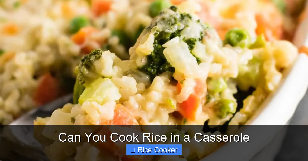 Can You Cook Rice in a Casserole