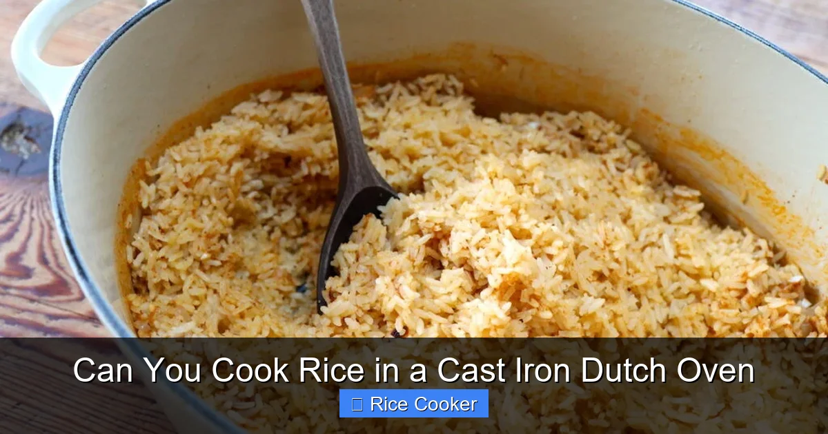 Can You Cook Rice in a Cast Iron Dutch Oven