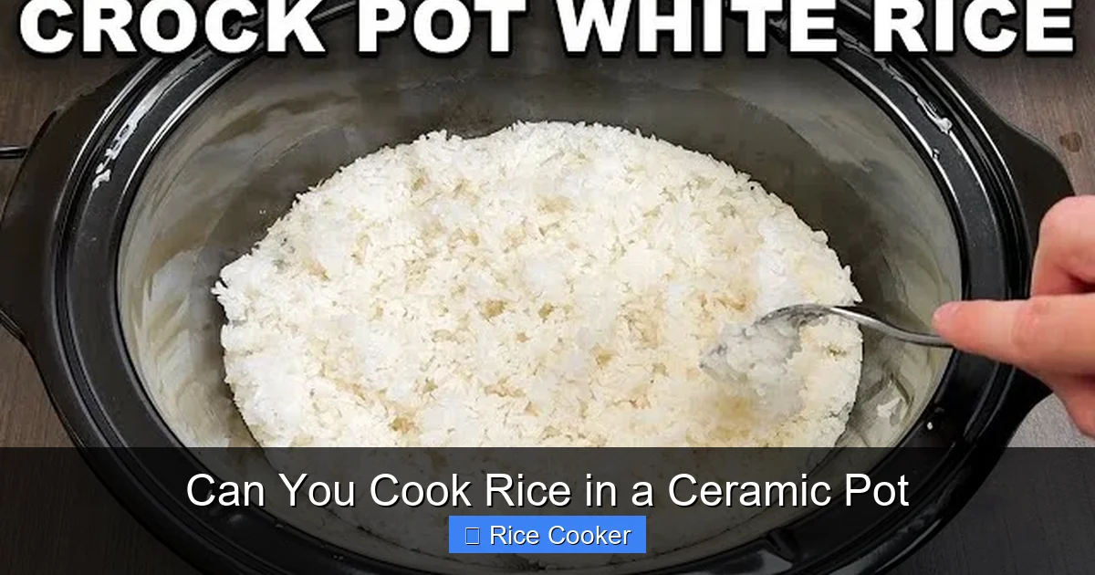Can You Cook Rice in a Ceramic Pot