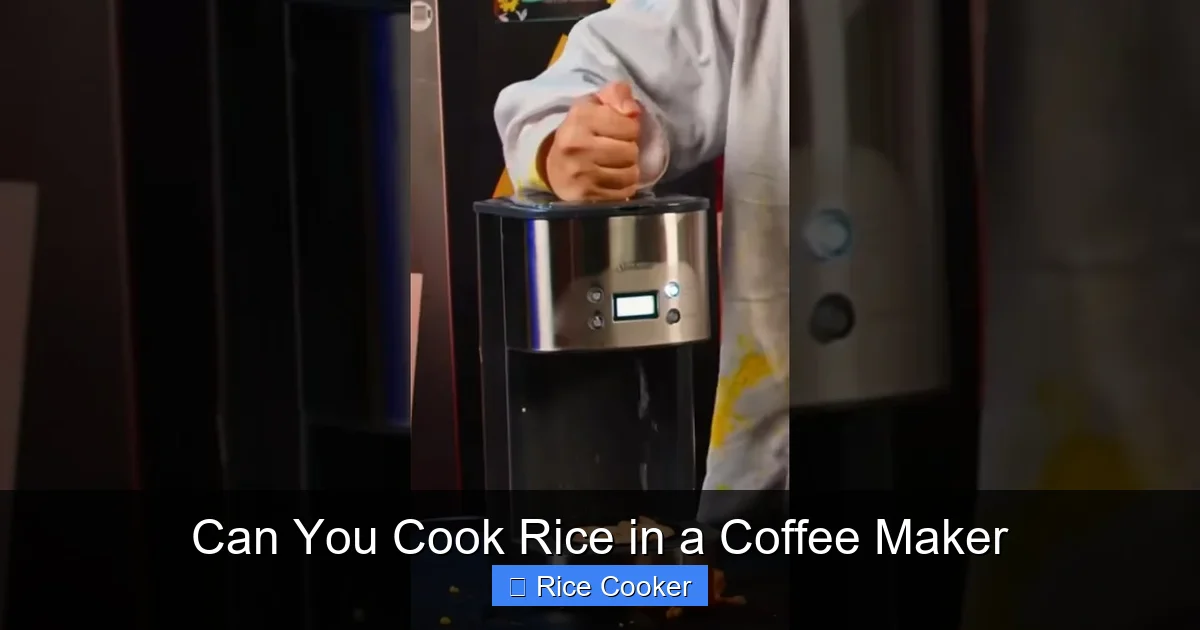 Can You Cook Rice in a Coffee Maker