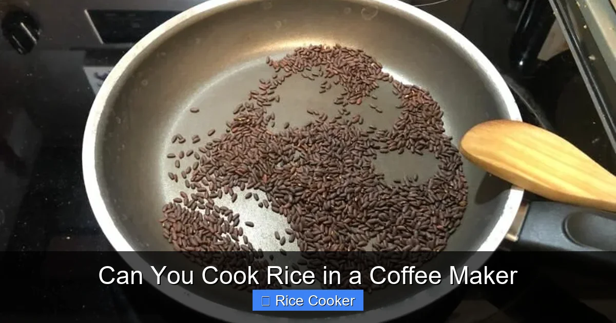 Can You Cook Rice in a Coffee Maker