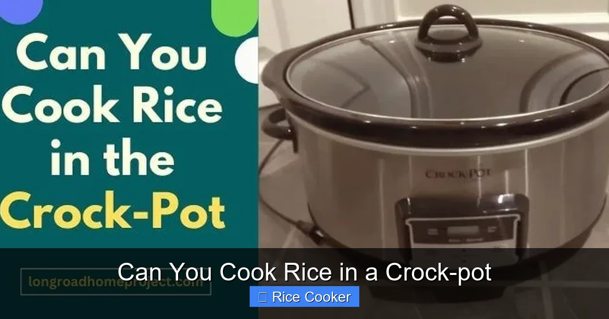 Can You Cook Rice in a Crock-pot