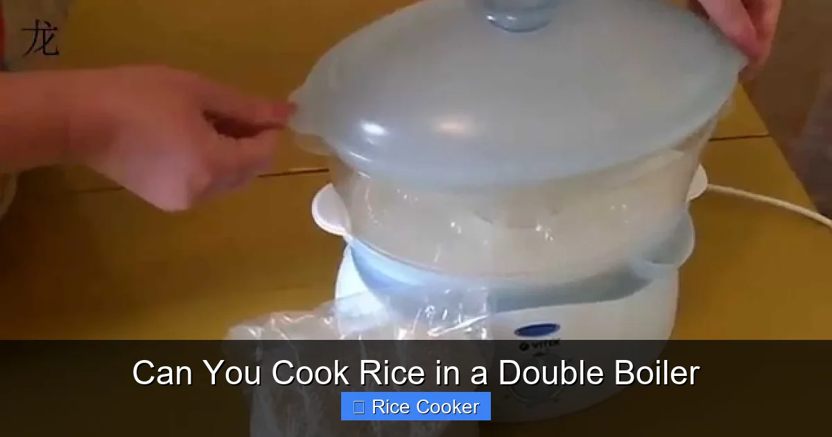 Can You Cook Rice in a Double Boiler