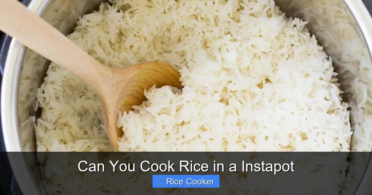 Can You Cook Rice in a Instapot
