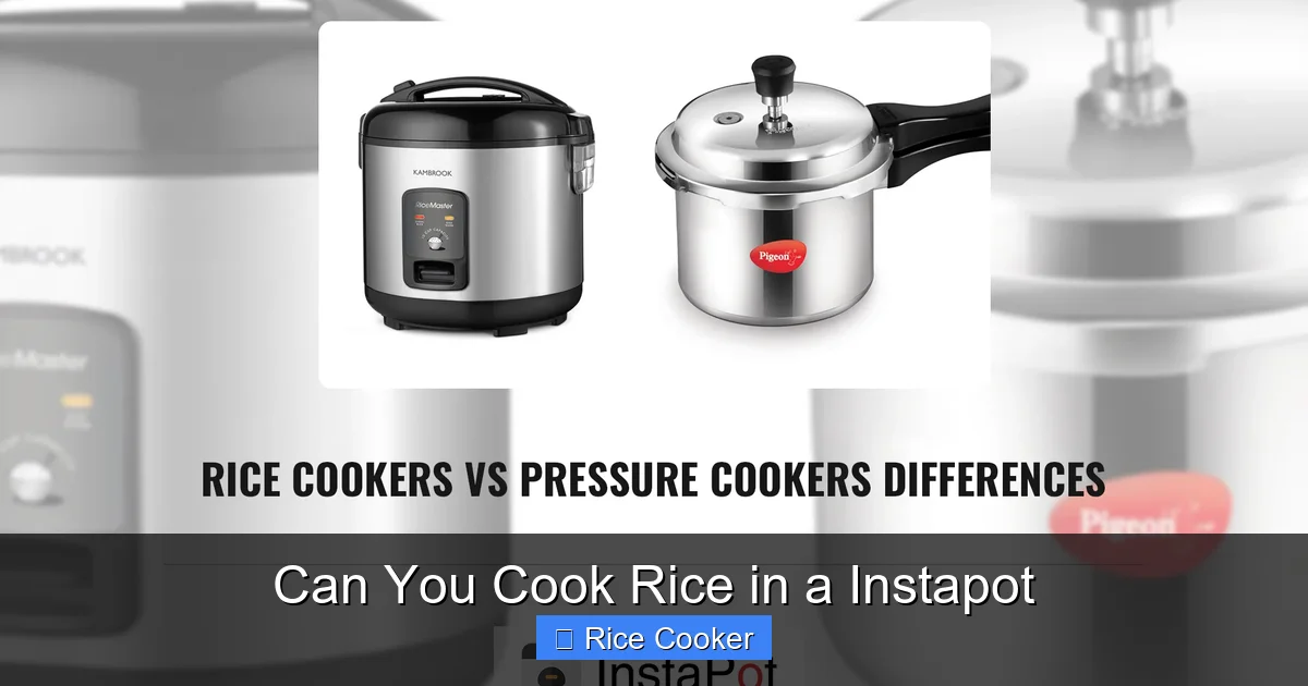 Can You Cook Rice in a Instapot