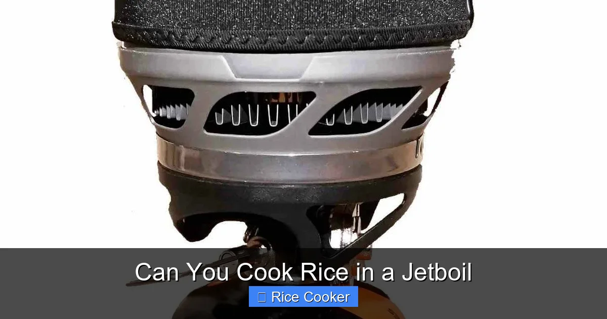 Can You Cook Rice in a Jetboil