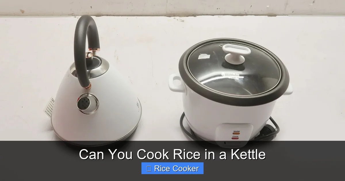 Can You Cook Rice in a Kettle