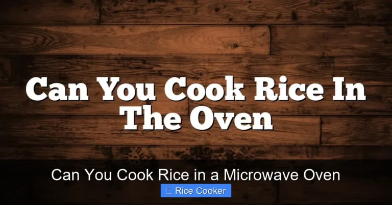 Can You Cook Rice in a Microwave Oven