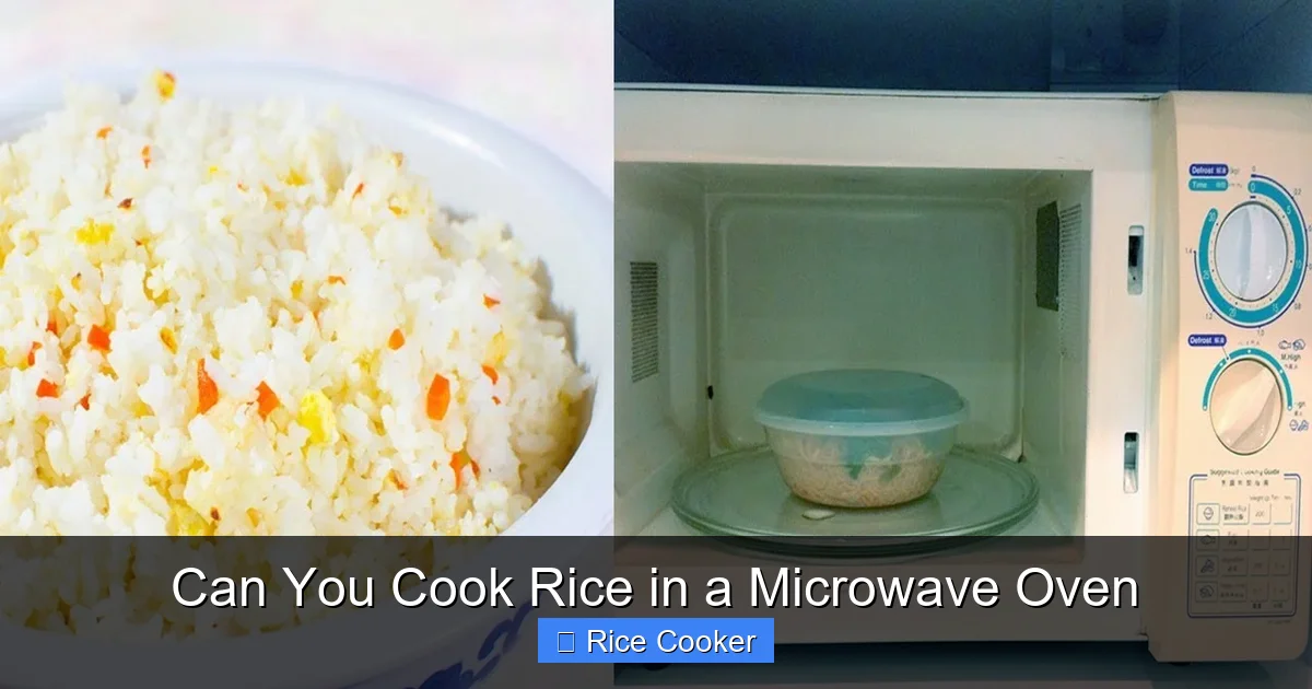 Can You Cook Rice in a Microwave Oven