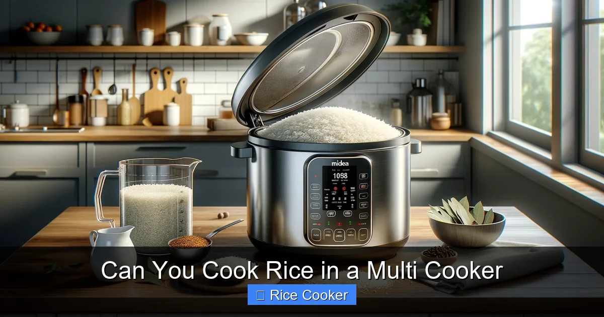 Can You Cook Rice in a Multi Cooker