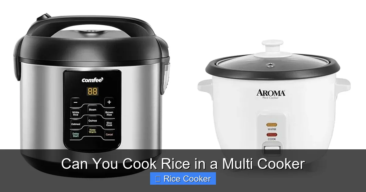 Can You Cook Rice in a Multi Cooker