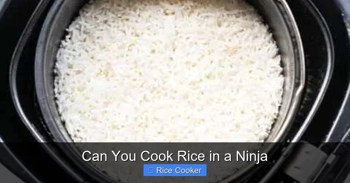 Can You Cook Rice in a Ninja