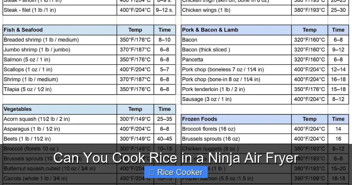 Can You Cook Rice in a Ninja Air Fryer