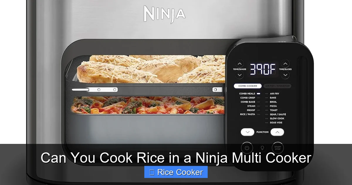 Can You Cook Rice in a Ninja Multi Cooker