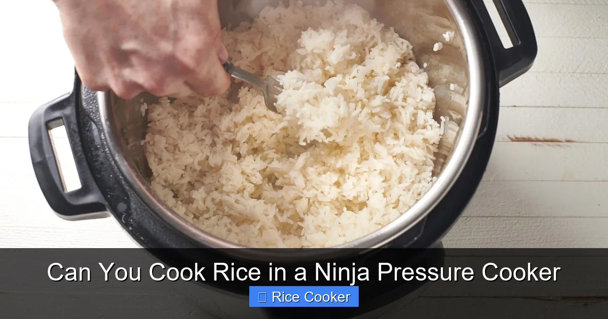 Can You Cook Rice in a Ninja Pressure Cooker