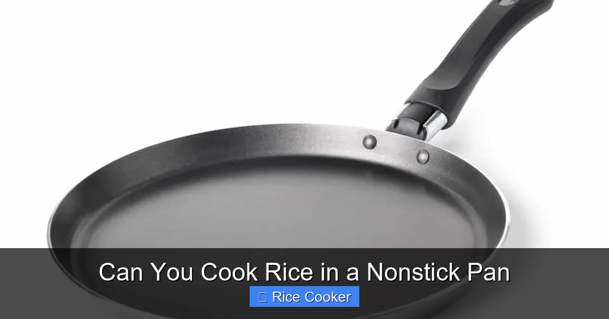 Can You Cook Rice in a Nonstick Pan