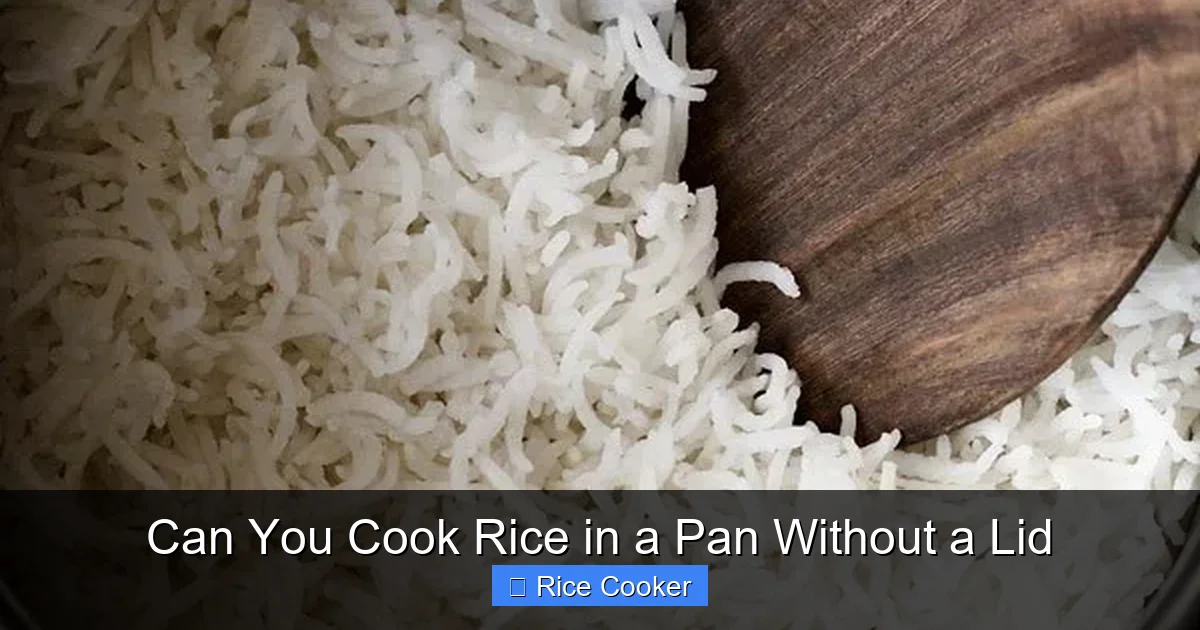 Can You Cook Rice in a Pan Without a Lid