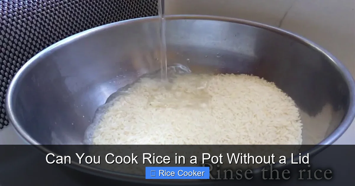 Can You Cook Rice in a Pot Without a Lid