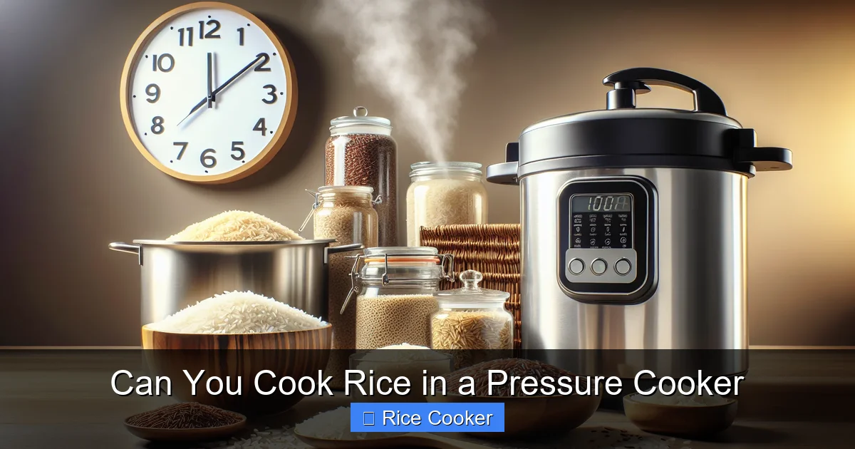 Can You Cook Rice in a Pressure Cooker