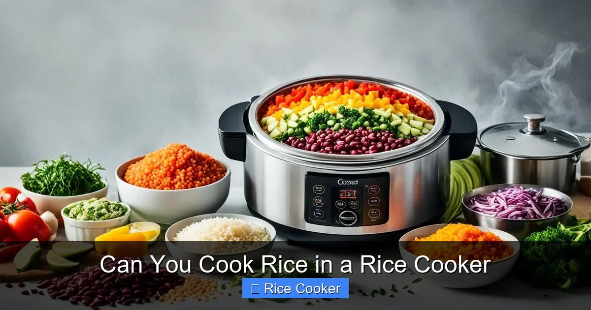 Can You Cook Rice in a Rice Cooker