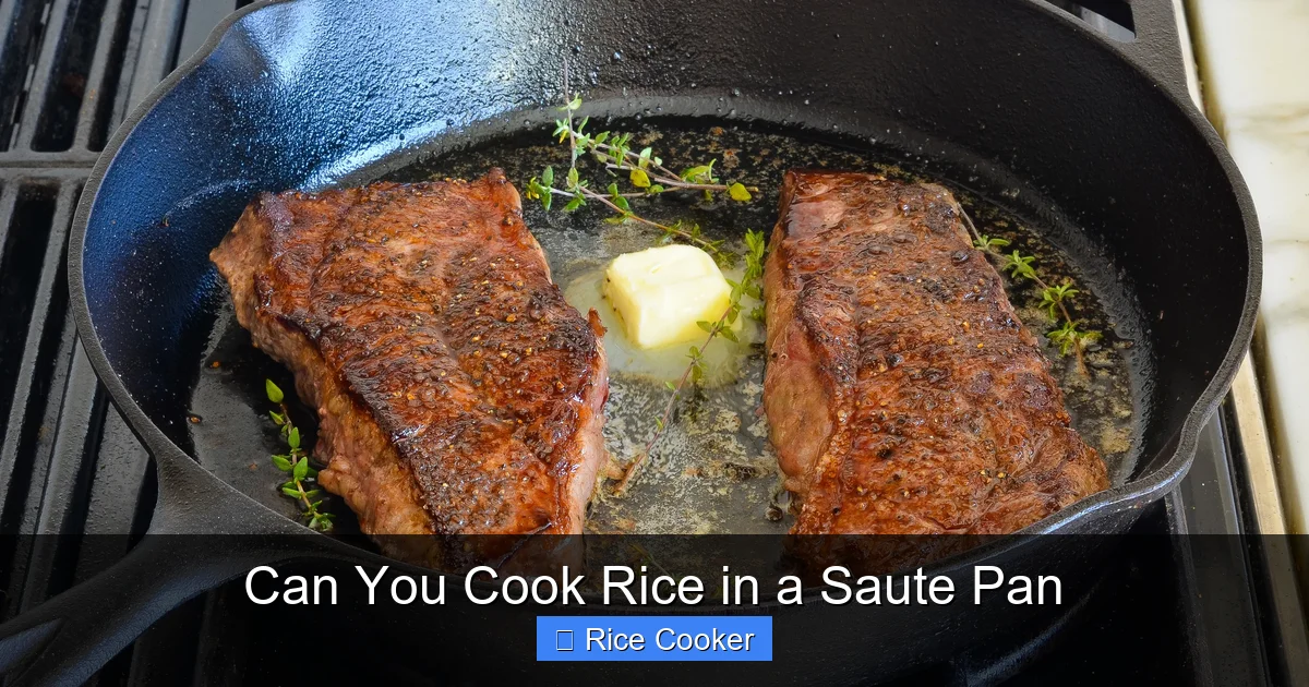 Can You Cook Rice in a Saute Pan