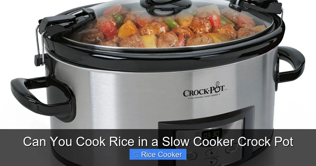 Can You Cook Rice in a Slow Cooker Crock Pot