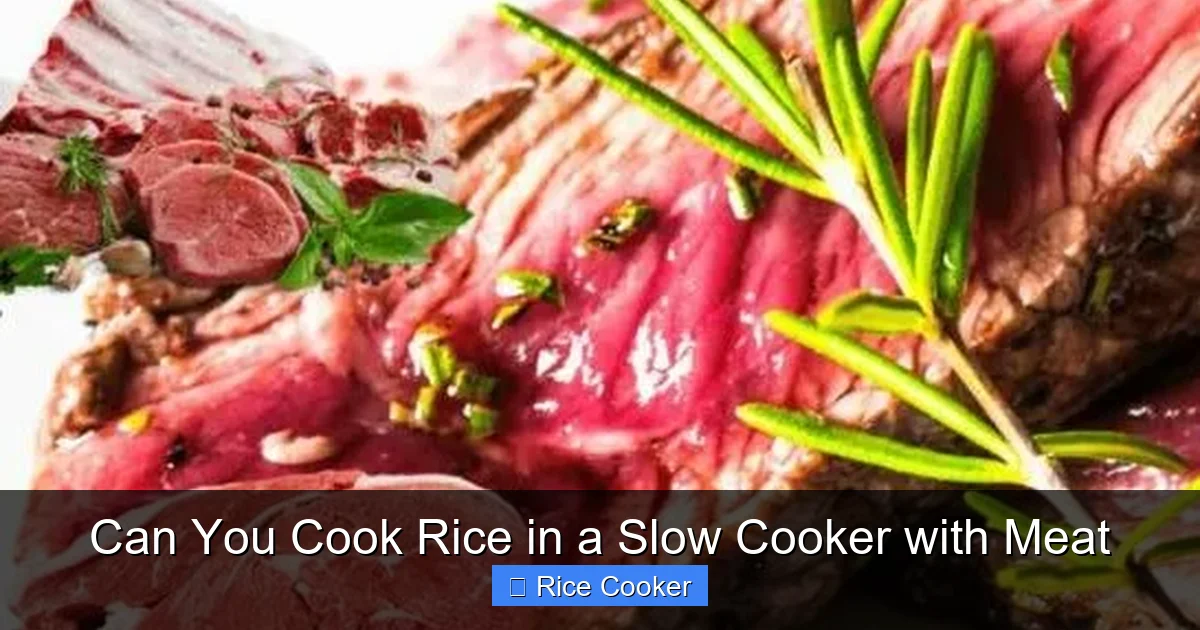 Can You Cook Rice in a Slow Cooker with Meat