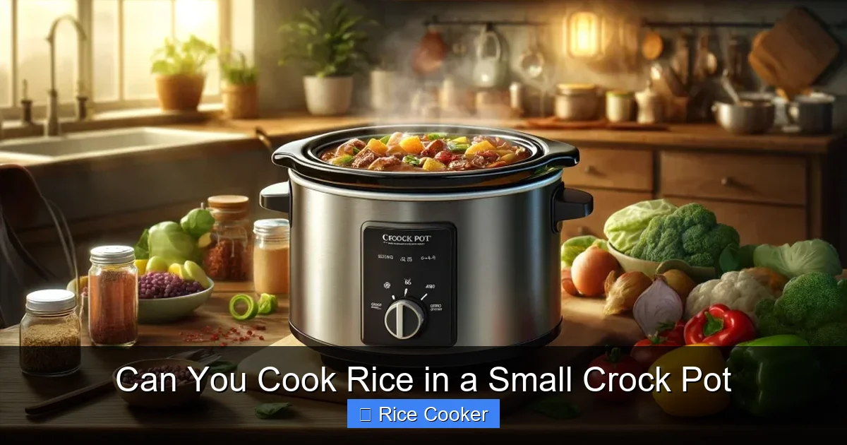 Can You Cook Rice in a Small Crock Pot