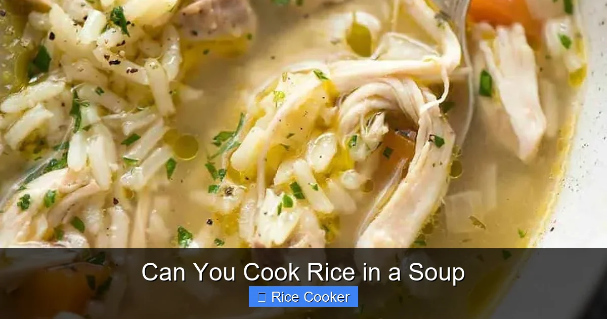 Can You Cook Rice in a Soup