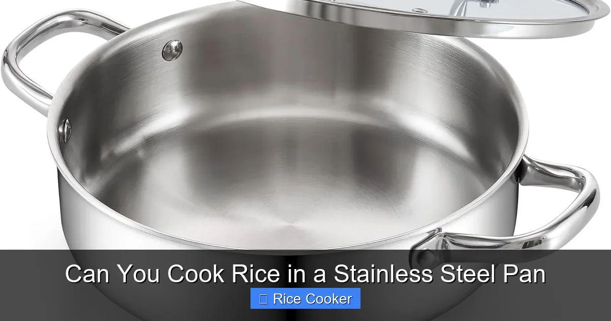 Can You Cook Rice in a Stainless Steel Pan