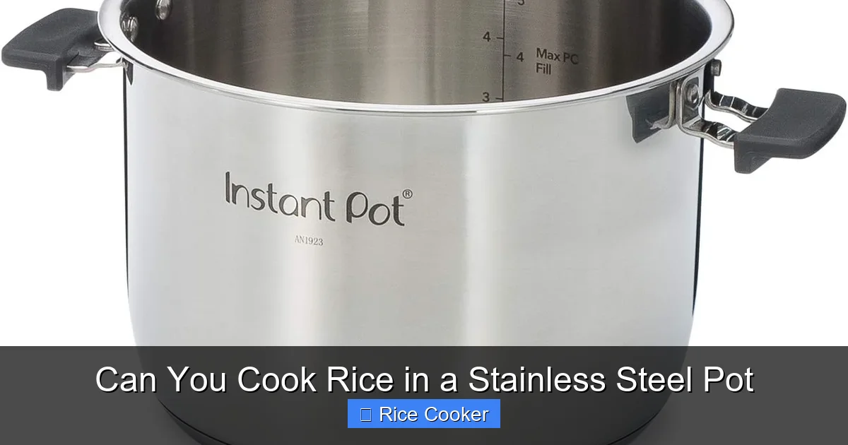 Can You Cook Rice in a Stainless Steel Pot