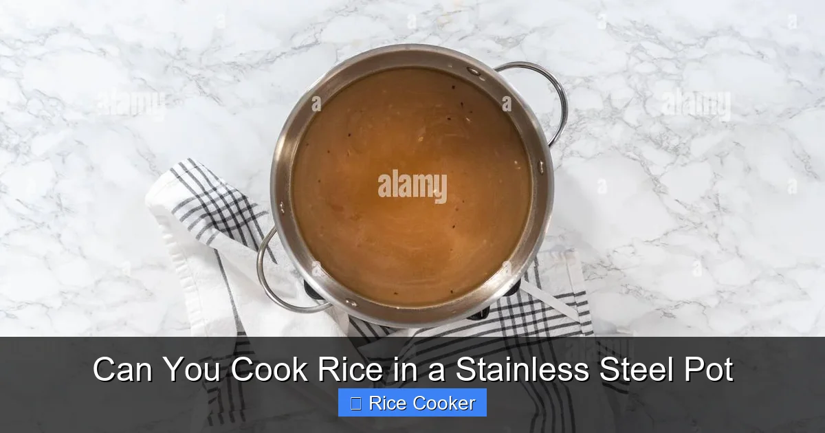 Can You Cook Rice in a Stainless Steel Pot