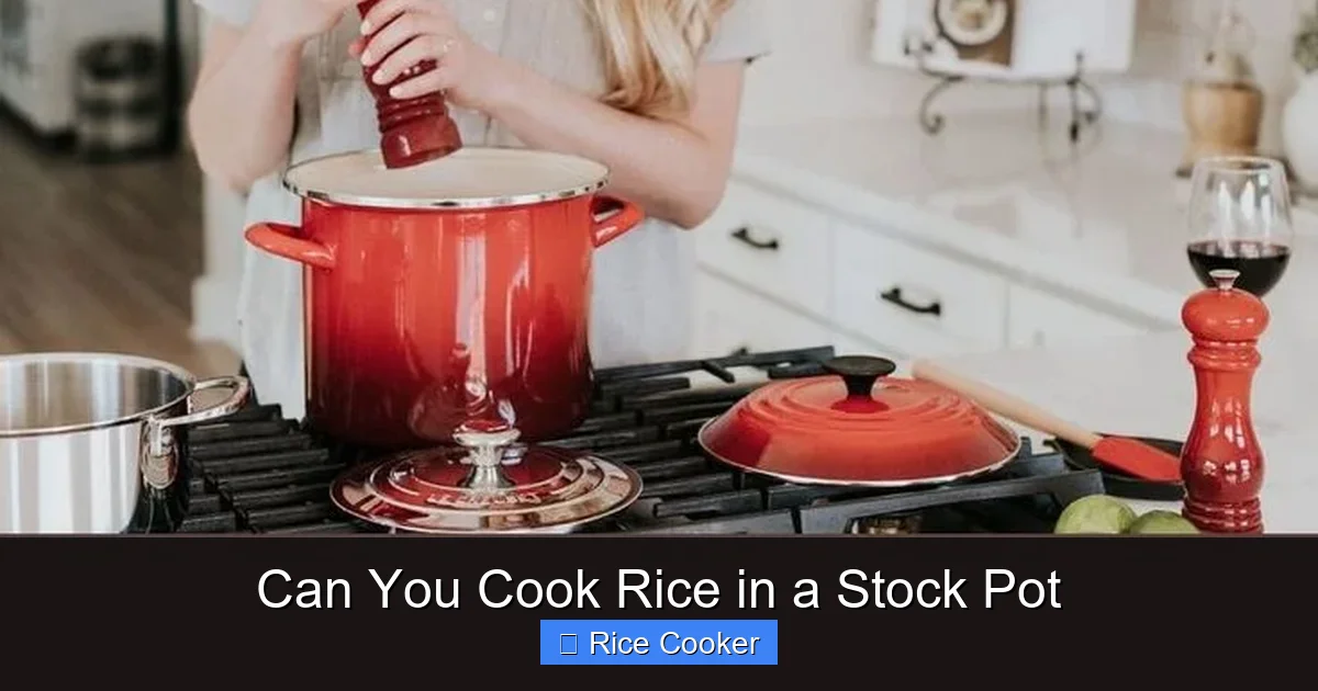 Can You Cook Rice in a Stock Pot
