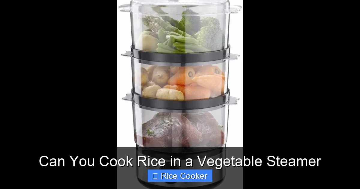 Can You Cook Rice in a Vegetable Steamer