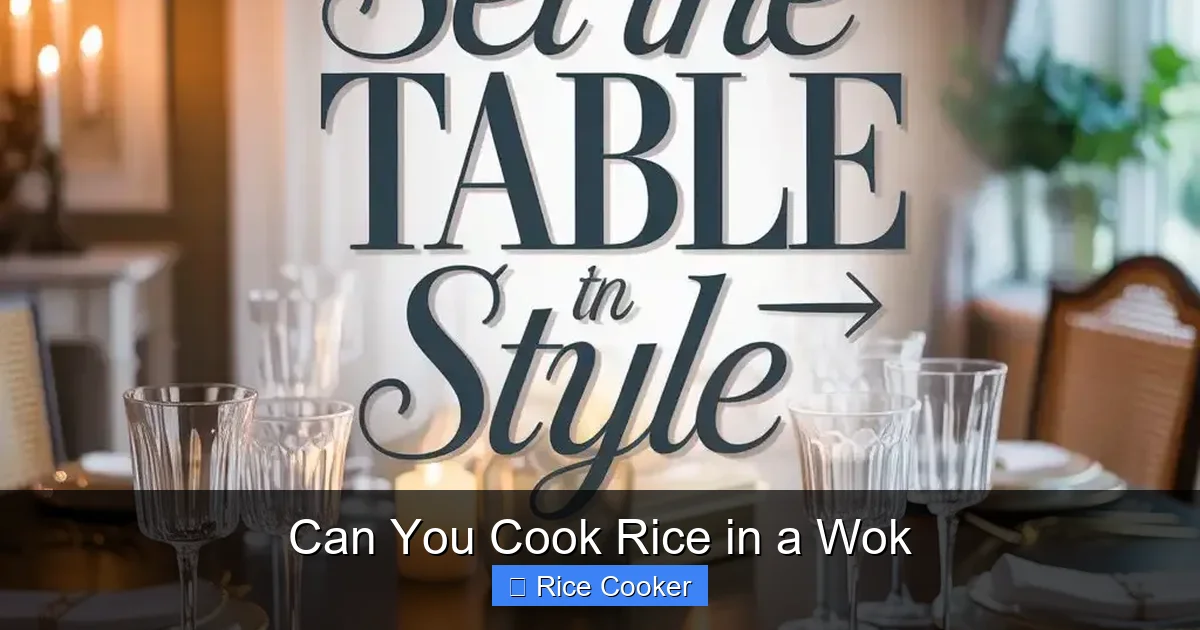 Can You Cook Rice in a Wok