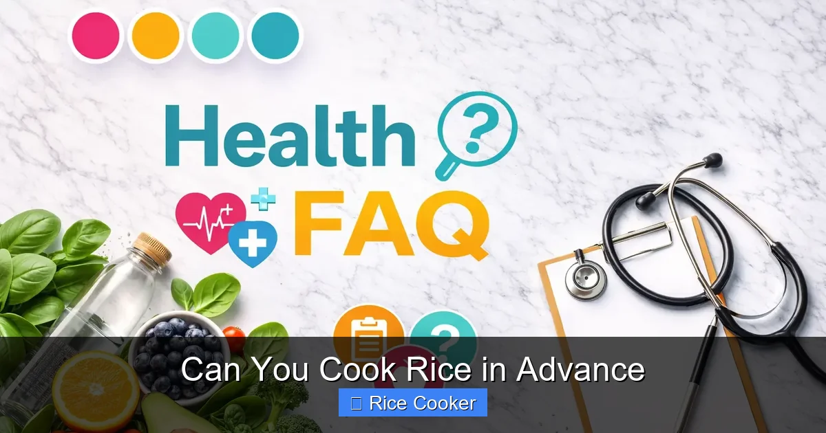 Can You Cook Rice in Advance