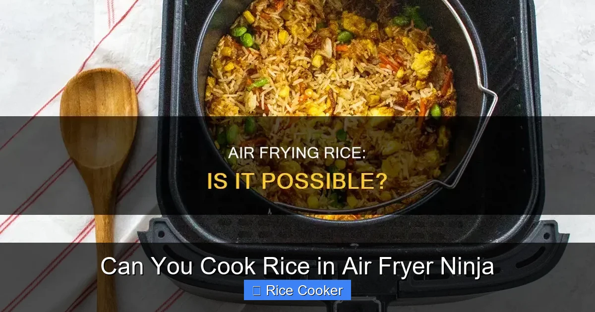 Can You Cook Rice in Air Fryer Ninja