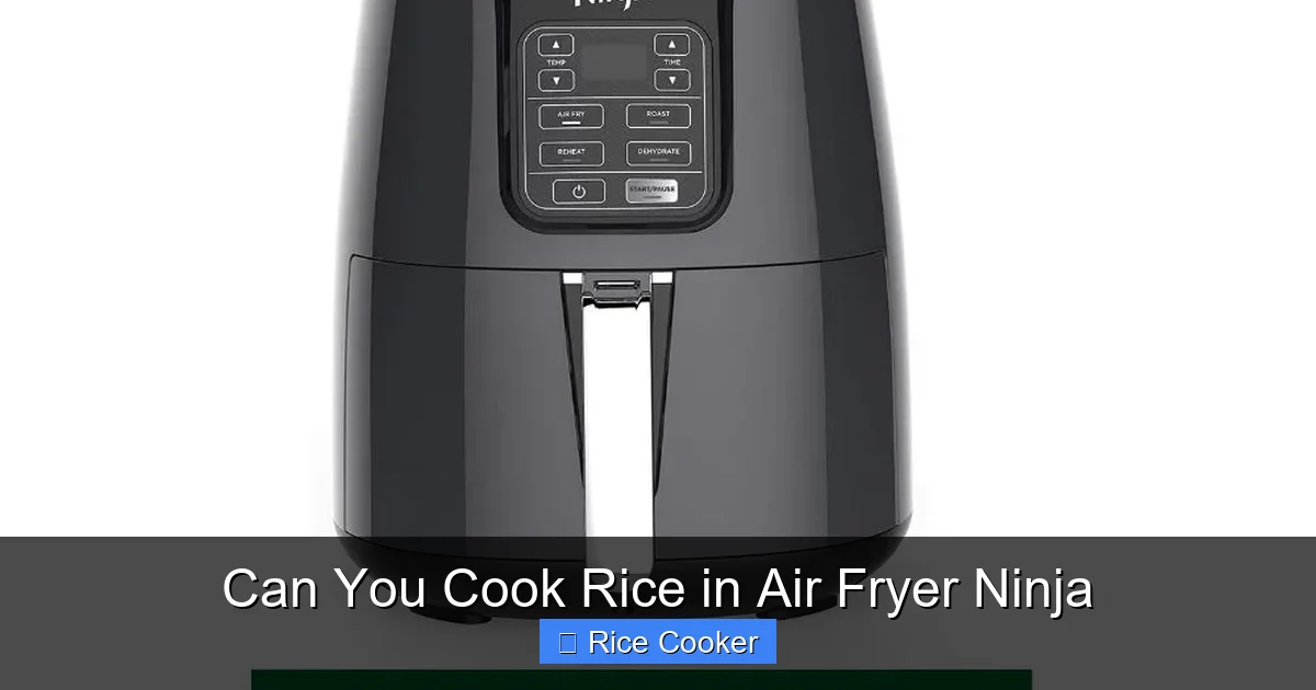 Can You Cook Rice in Air Fryer Ninja