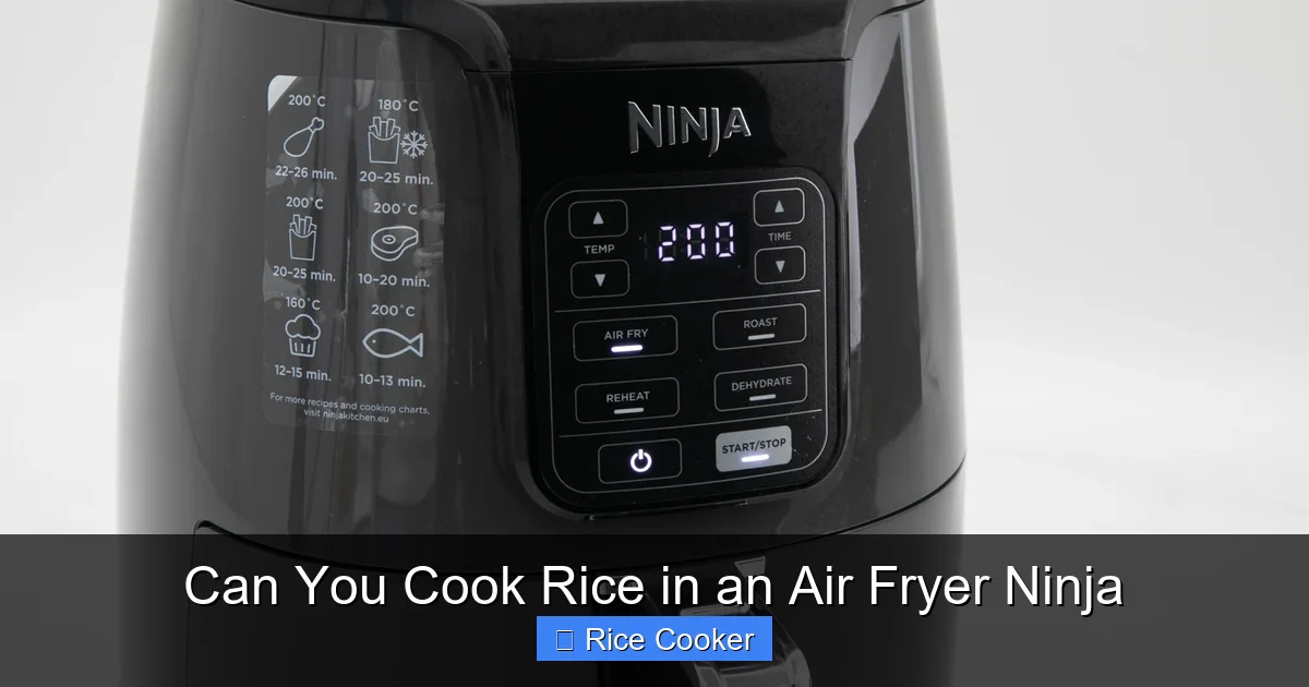 Can You Cook Rice in an Air Fryer Ninja
