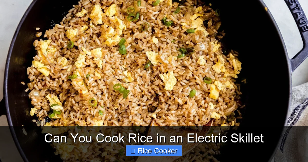 Can You Cook Rice in an Electric Skillet