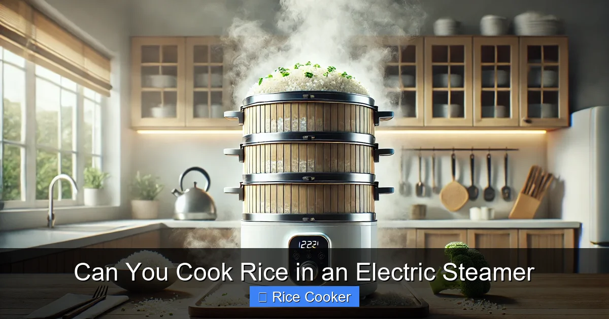 Can You Cook Rice in an Electric Steamer