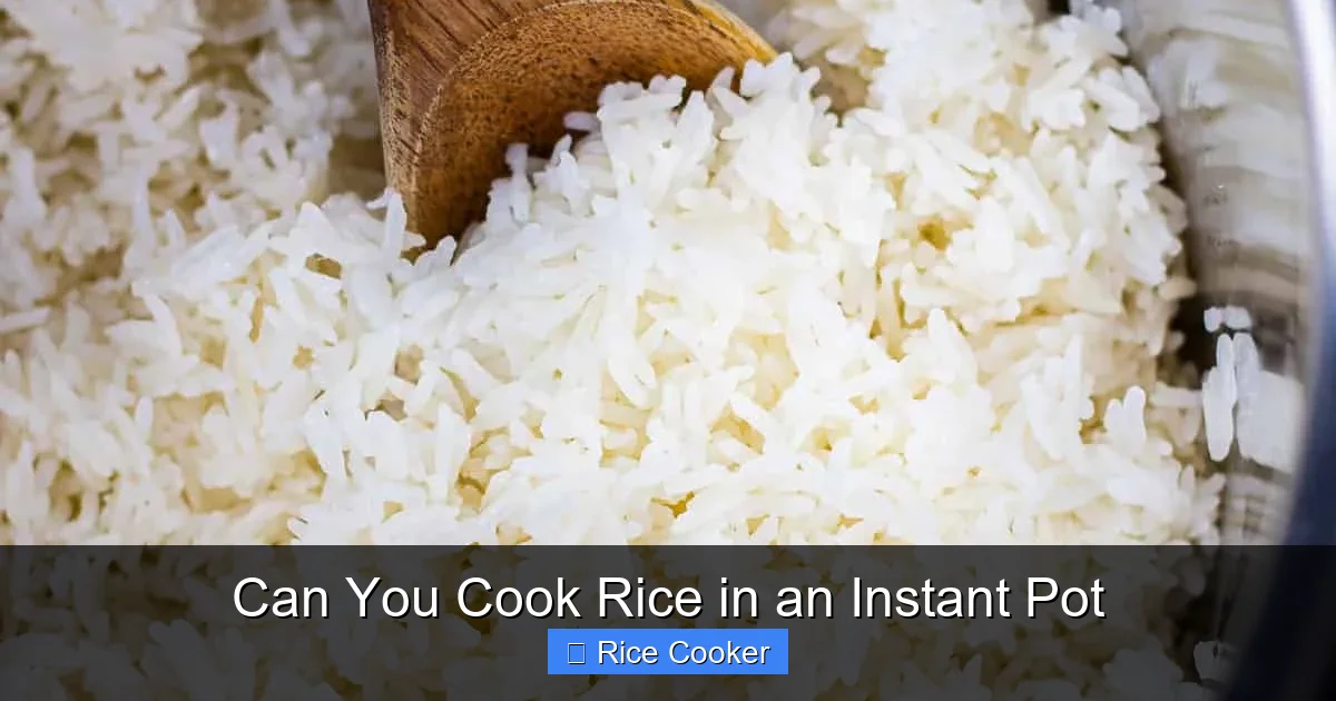 Can You Cook Rice in an Instant Pot