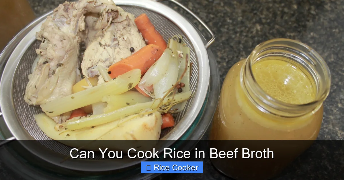 Can You Cook Rice in Beef Broth