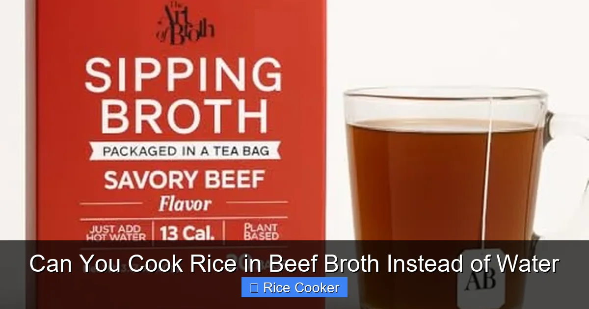 Can You Cook Rice in Beef Broth Instead of Water