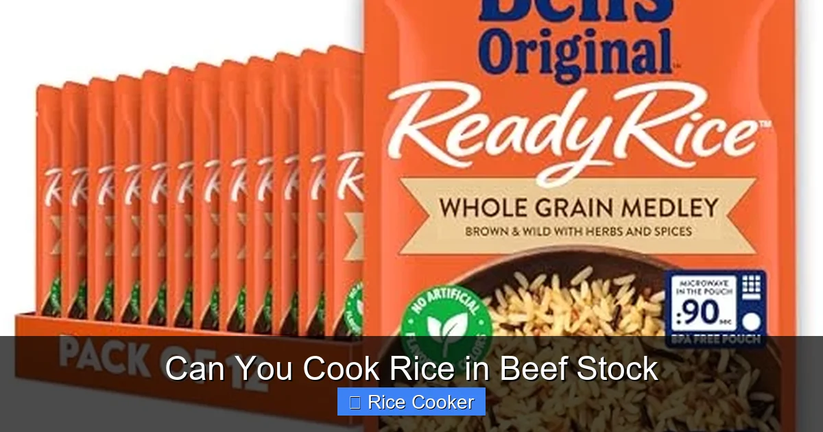 Can You Cook Rice in Beef Stock