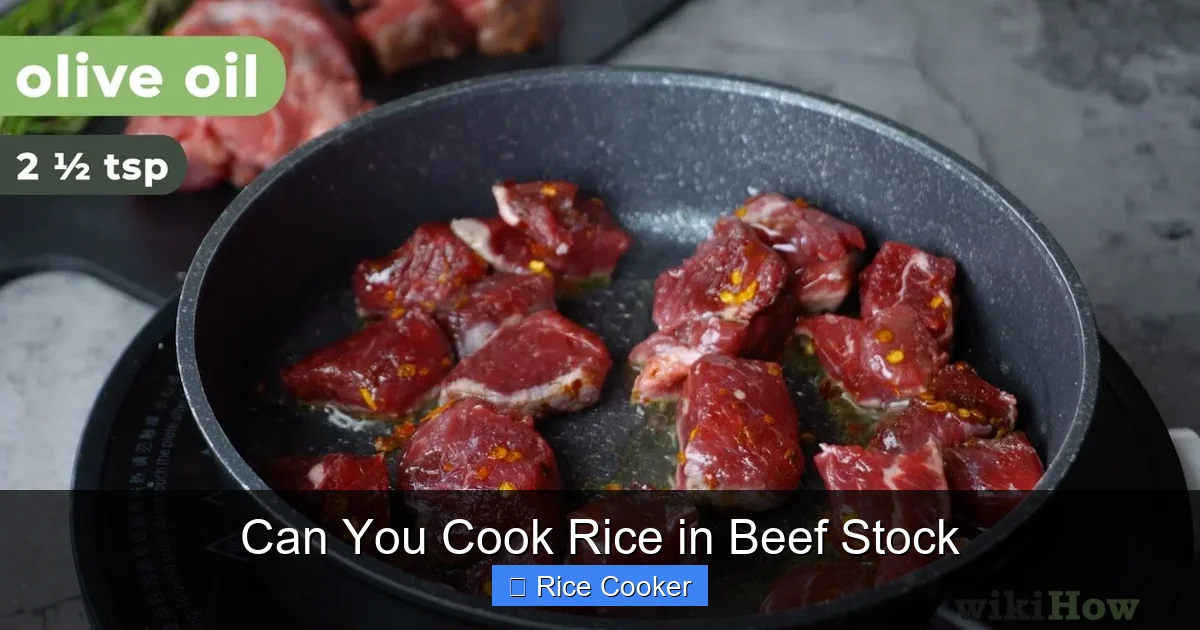 Can You Cook Rice in Beef Stock