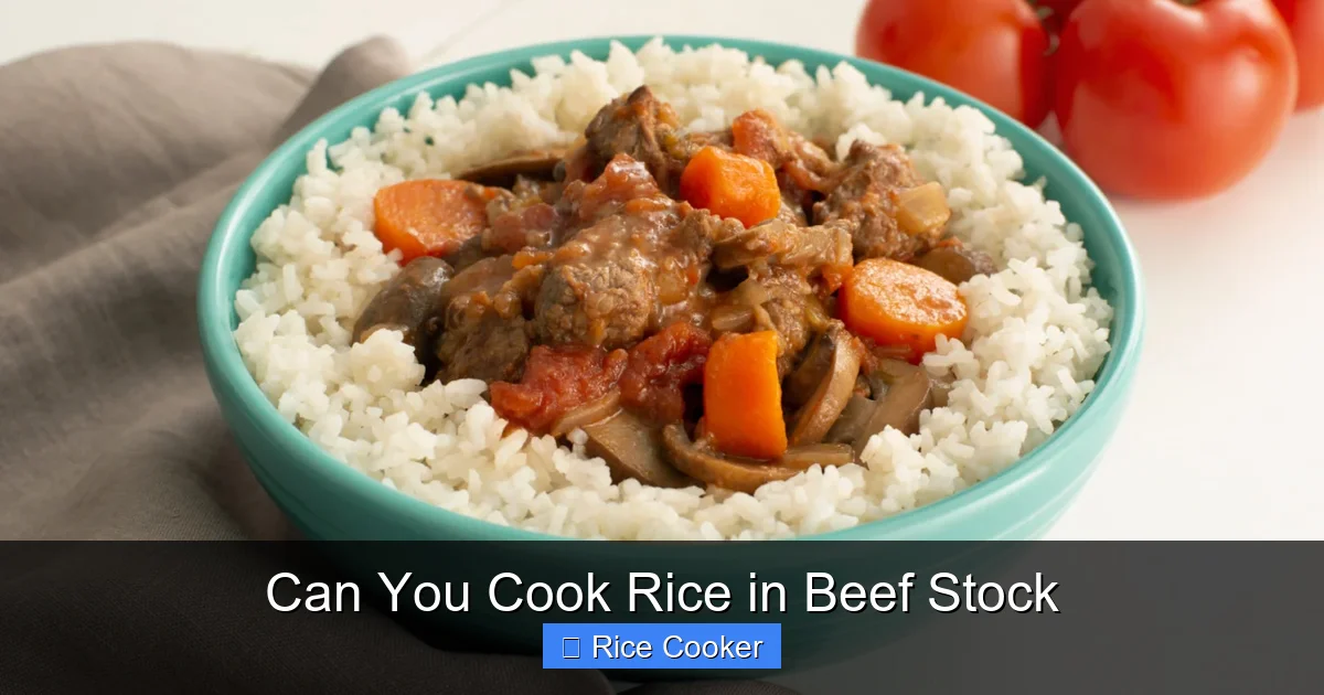 Can You Cook Rice in Beef Stock